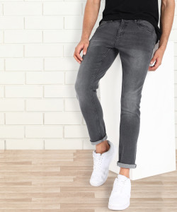PROVOGUE Slim Men Grey Jeans - Buy 