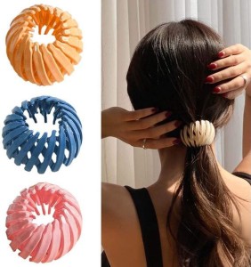 Shihen Hair Clips Expandable Ponytail Holder Clip Bird Nest Shaped Hair  Clips Hair Accessory Hair Bun Maker Hair Styling Tool for Women and Girls 3  PCS Bun Clip Price in India - Buy Shihen Hair Clips Expandable Ponytail  Holder Clip Bird Nest Shaped ...