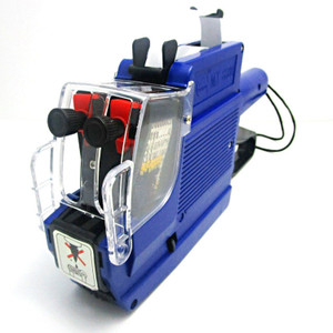 MX-6600 Price Tag Label Gun - 10 Digit, 2-Line Printer With 1 Ink Cartridge & 5000 Red Labels
