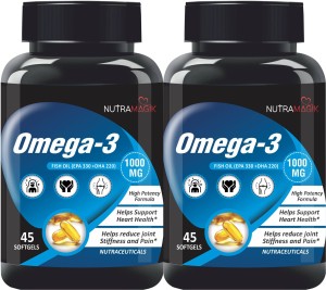 nutramagik Omega 3 Fish Oil 45 soft gel for heart and joint pain