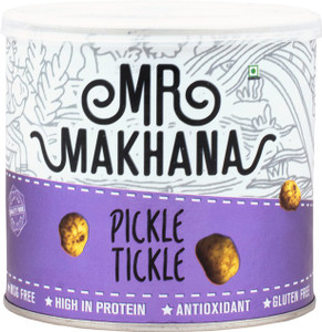 Spyke Mr. Makhana Pickle Tickle Premium Roasted Foxnut Makhana (Tin