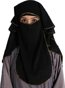 ARoohSa NAQAAB GEORGETTE GOLD 008 Georgette Burqa Price in India - Buy  ARoohSa NAQAAB GEORGETTE GOLD 008 Georgette Burqa online at Flipkart.com
