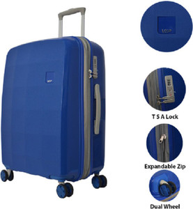 VIP Pixel Polypropylene TSA Lock Hard Trolley 79 Cm Large Blue