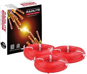 Radilite Copper Wire With Triple Layer Pvc Coating For Home Office Mm Pack Of Sq Mm