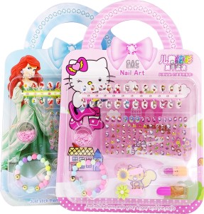Easyme Hello Kitty / Frozen Nail Art Kit Includes Press On Nails for Kids,  Nail Patches, Nail Stickers, Nail Polishes, Clips, Bracelet for Kids,  Lipstick for Girls Non-Toxic Water Based Peel Off - 1pc (random) - Price in  India, Buy Easyme Hello Kitty / Frozen Nail ...