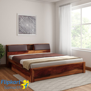 Wooden store bed flipkart