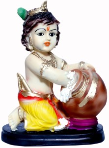 Avon Star Gallery Marble Finish Krishna Makhan Chor Laddu Gopal Murti