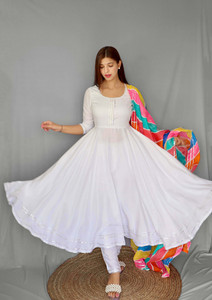 White umbrella dress images top