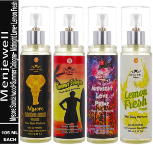 Buy Menjewell Mysore Sandalwood,Summer Cologne,Midnight Love,Lemon