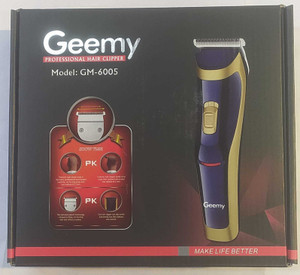 Geemy GM 6005 Trimmer 60 min Runtime 36912 Length Settings Price in ...