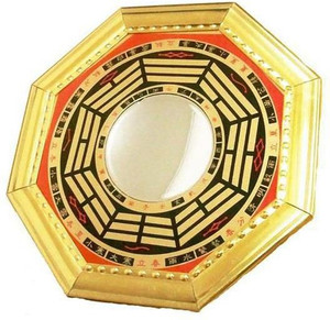 Taoist Feng Shui Protective Talisman Bagua Mirror - Wooden Pakua Mirror For Home Protection - View #7