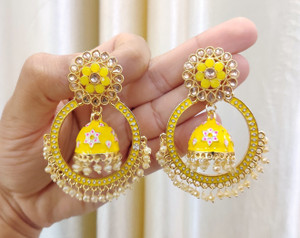 Earrings 2025 yellow colour