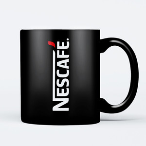 nescafe glass mug