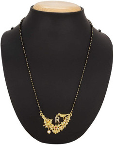 PUSHPA JWELS R Letter Mangalsutra Gold 