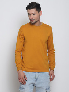 melangebox Color Block Men Round Neck 