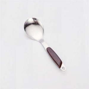 Rice Spoon BuyGo Rice Scooper Stainless Steel Kitchen Utensil Gold Rice Paddle with Mirror Polish & Dishwasher Safe 