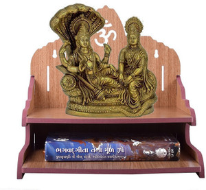 Beautiful Wooden Wall-Mounted Puja Mandir For Home & Office – Handmade Temple With Easy DIY Assembly | HORBAC