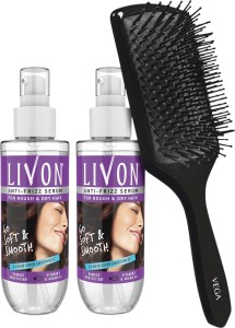 LIVON Hair Serum for Women & Men for Dry and Rough Hair with Vega Hair  Brush - Price in India, Buy LIVON Hair Serum for Women & Men for Dry and  Rough