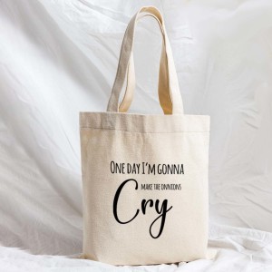  | Rainbow Arts Funny Quotes Printed Cotton Tote bags -  Multipurpose Premium Shopping Bag Multipurpose Bag - Multipurpose Bag