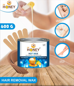 DR HONEY Honey Nature Hot Wax 600 36 Gram Strips And Sticks Soft Wax Waxing For Under Arms