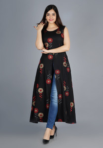Fashion Women Printed Frontslit Kurta 