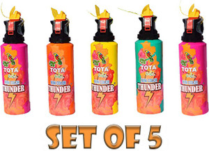 Treatick TOTA Herbal Mini Color Thunder Set Of 5 Holi Color Powder Pack ...