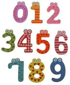  Saransh Megamart 0-9 Magnetic Wooden Numbers /Fridge Magnets10 Digits Motiv 