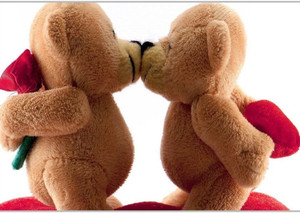 Kissing teddy bear discount