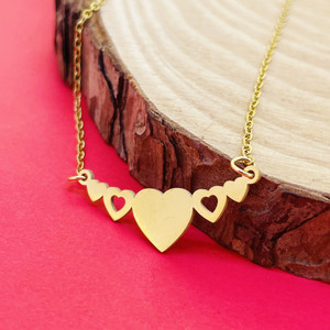 Alvira Fancy Gold Plated Heart Pendant 