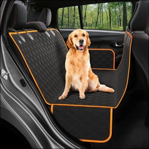dljztrade Car Seat Cover Bag for Pet,Cat Dog Puppy Mesh Anti-scratch Hanging Bag,15.75 x 11.81 x 9.84-inch Black 