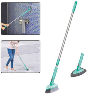 KUROXO Bathroom Floor Cleaning Brush and Scrubber Combo 180 Degree ...