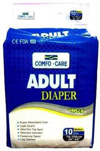 comfo care Adult Diaper medium Adult Diapers - M - Buy 10 comfo care ...