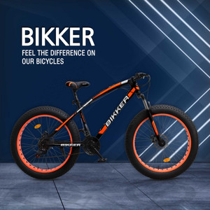 BIKKER Fat Tyre Cycle for Men with Dual 