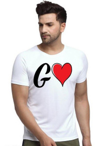 REYBAQ Printed Men Round Neck White T Shirt Buy REYBAQ Printed