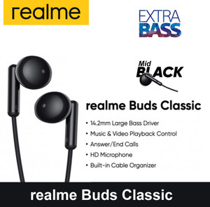 Realme Buds Classic RMA2001 Wired Earphones With HD Microphone