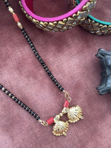 Silk thread deals mangalsutra designs