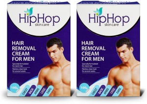 Hip Hop Hair Removal Cream for Men - 100g(Pack of 2) Cream - Price in  India, Buy Hip Hop Hair Removal Cream for Men - 100g(Pack of 2) Cream  Online In India,