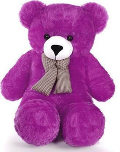 ArohiStore Teddy Bear 2 ft Long Soft Color Purple bear BIRTHDAY