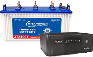 Microtek JT2400T + iMERLYN Digital 850 Tubular Inverter Battery Price