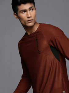 WROGN ACTIVE Printed Men Round Neck Red 