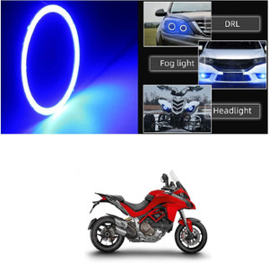 PRTEK 70mm COB Led Angel Eyes Headlight Halo Ring Warning Lamp 353 Projector Lens Price In India - Foto 3