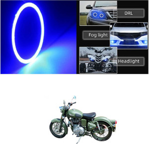 PRTEK 70mm COB Led Angel Eyes Headlight Halo Ring Warning Lamp 353 Projector Lens Price In India - Foto 9