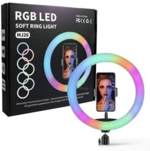 Dolchi Selfie Rgb Led Ring Light Dimmable With Colours For