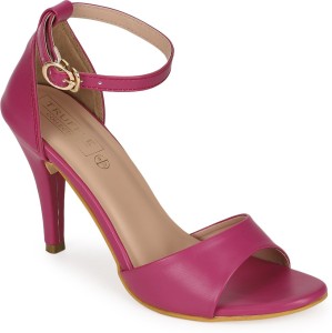 Truffle Collection Heeled Sandals in Purple Womens Shoes Heels Sandal heels 