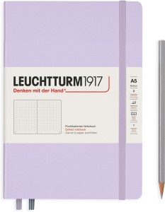 251 p A5 Leuchtturm1917 Notebooks Hardcover Medium Medium plain Powder 
