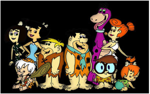 Flintstones Flex Poster For Room Mo-1096 Photographic Paper - Animation