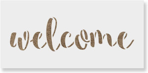 IVANA #39 S USA12x12 91 Welcome Stencil Template for Walls and Crafts