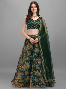 Ethnic Yard Digital Print Semi Stitched Lehenga Choli Buy Ethnic