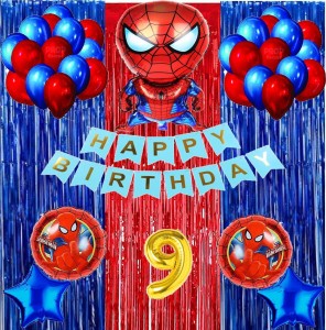 Attache Spiderman Theme Birthday Decoration Items or Kit (10 Happy  Birthday) Price in India - Buy Attache Spiderman Theme Birthday Decoration  Items or Kit (10 Happy Birthday) online at 