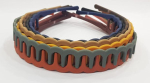 Pcs Plastic Wavy Zig Zag Style Matte Finish Comb Hair Band